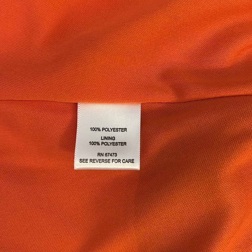 NWT Just Taylor Orange Floral V-Neck Long-sleeve Dress Size 8 - Picture 11 of 12